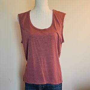 Athleta Women's Muscle Tee in Warm Rust